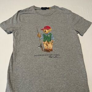 Ralph Lauren Heather Gray Custom Slim Fit Tee